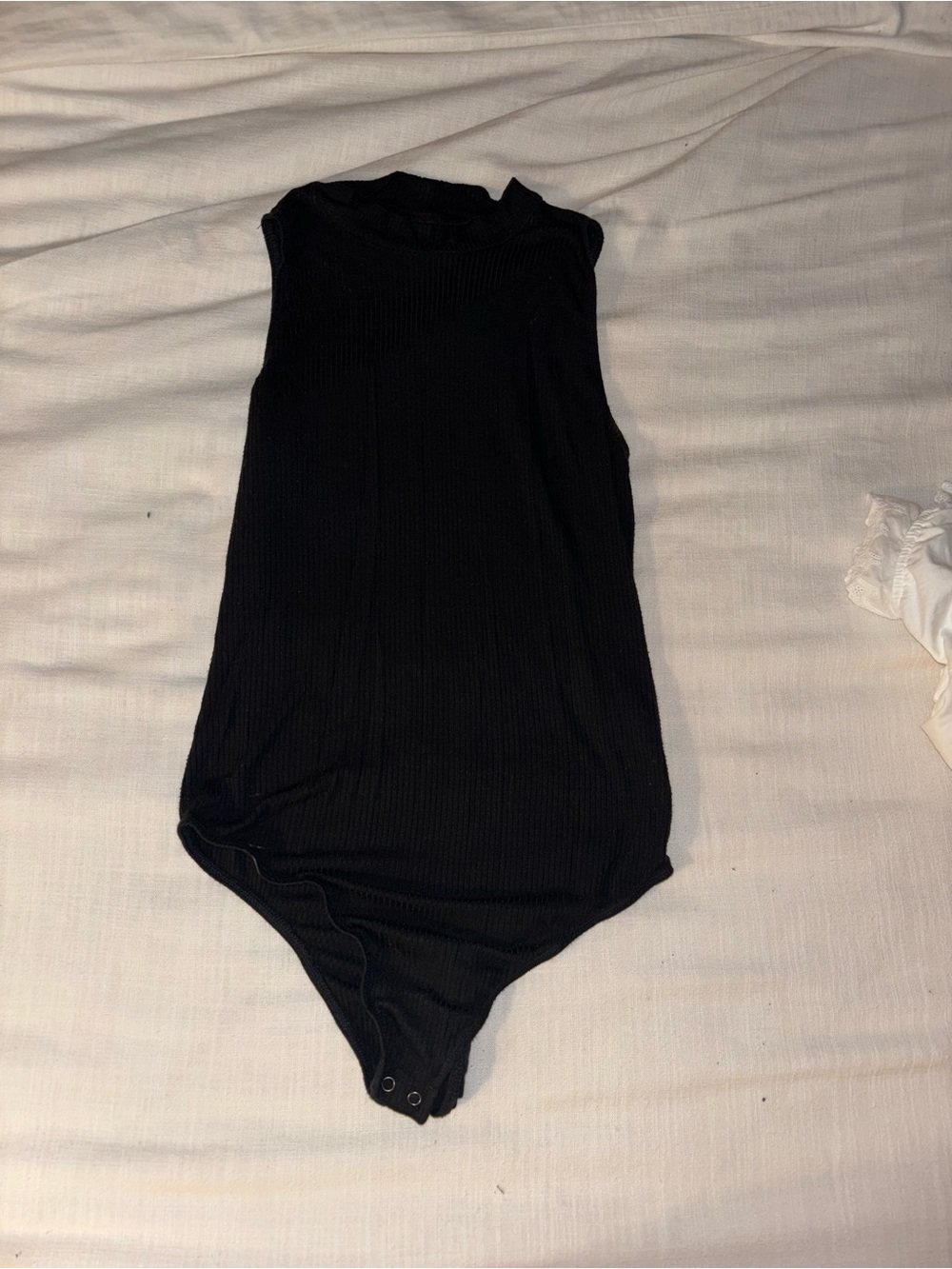 Hollister womens black Ribbed Turtleneck bodysuit